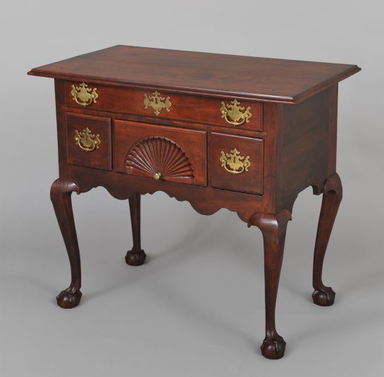 Probably Salem, Massachusetts Ca. 1770-1780. Walnut, secondary wood eastern whit